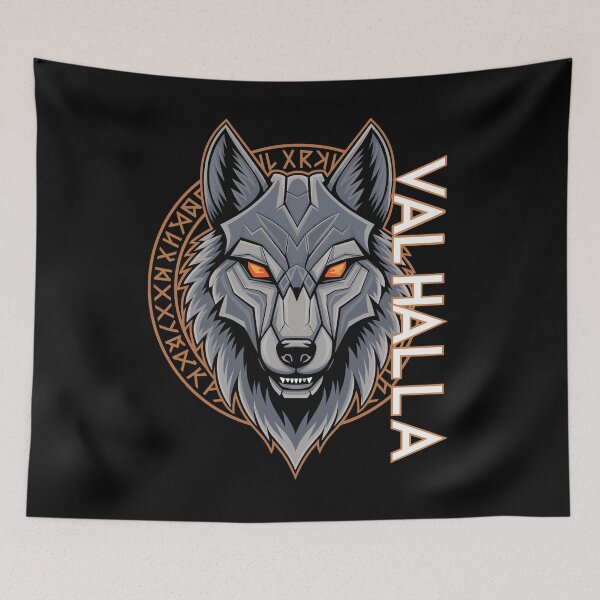 Item preview, Nordic Wolf Valhalla Runen Design designed and sold by Svenniibee.
