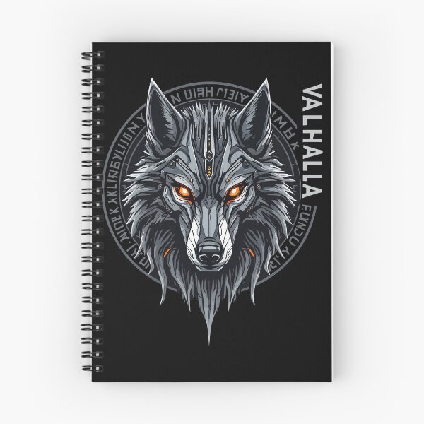 Artikelvorschau, Nordischer Wolf Valhalla Runen Design entworfen und verkauft von Svenniibee.