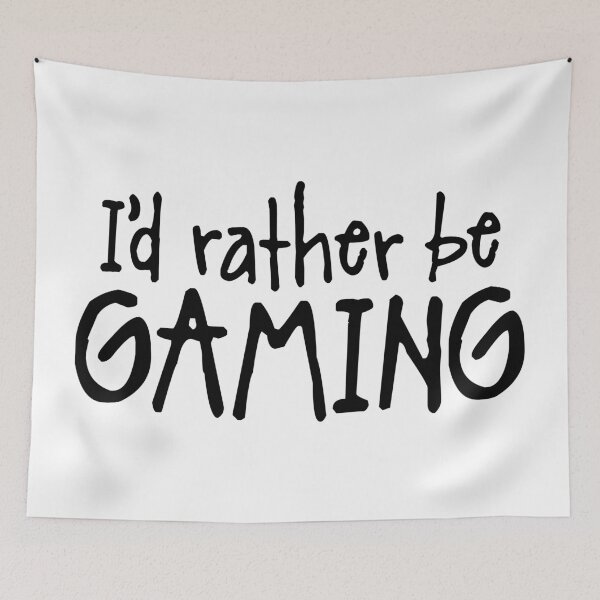 Item preview, Id rather be Gaming designed and sold by LudlumDesign.