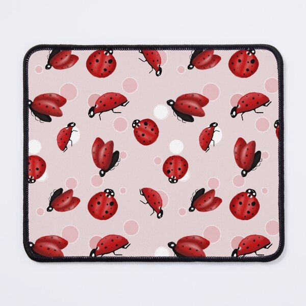 Item preview, Ladybug Cute and Girly Pink Polka Dot Pattern designed and sold by The Dainty Kindle Co.