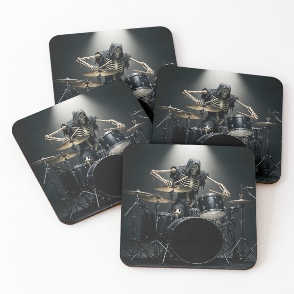 Item preview, skeleton drummer designed and sold by GIFT4S.