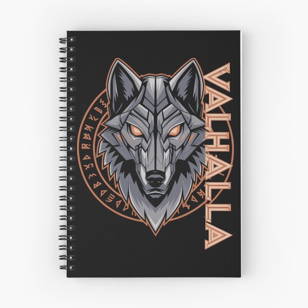Artikelvorschau, Nordischer Wolf Valhalla Runen Design entworfen und verkauft von Svenniibee.