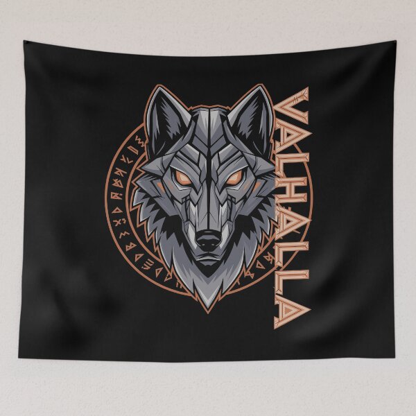 Item preview, Nordic Wolf Valhalla Runen Design designed and sold by Svenniibee.