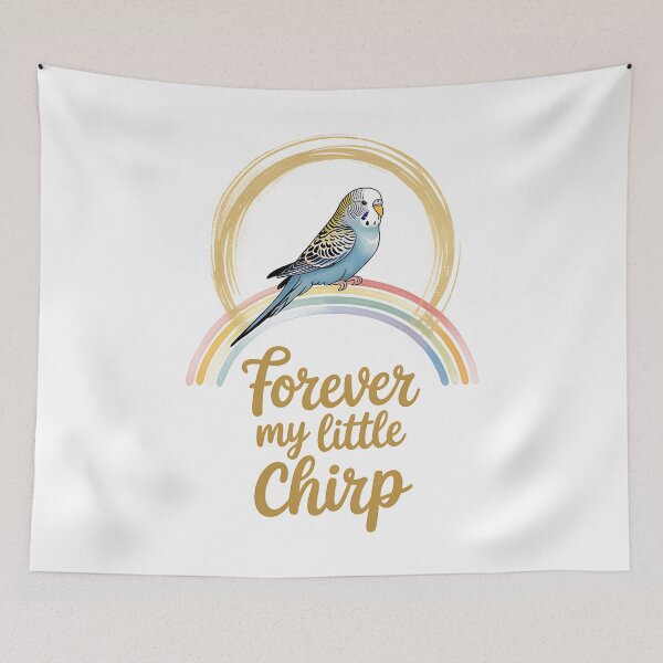 Item preview, Budgie Parakeet Memorial Forever My Little Chirp designed and sold by Blok45.
