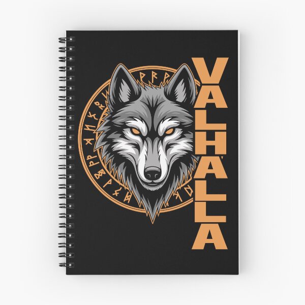 Artikelvorschau, Nordischer Wolf Valhalla Runen Design entworfen und verkauft von Svenniibee.