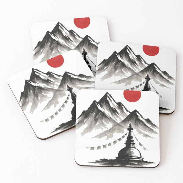 Item preview, Sumi e style Himalayas  designed and sold by Boski30.