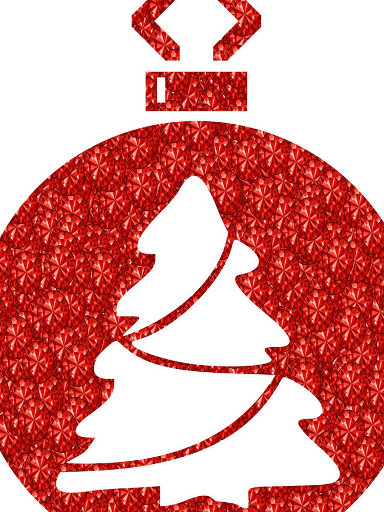 Thumbnail 4 of 4, iPhone Case, Red Rhinestone Tree designed and sold by TheIconSmith.