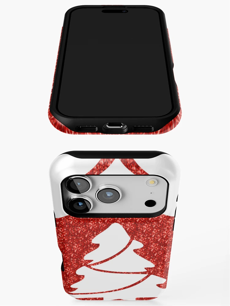 Thumbnail 3 of 4, iPhone Case, Red Rhinestone Tree designed and sold by TheIconSmith.