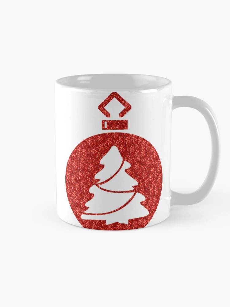 Thumbnail 3 of 6, Coffee Mug, Red Rhinestone Tree designed and sold by TheIconSmith.