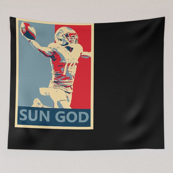 Item preview, Amon-Ra St. Brown Lions Sun God Campaign Poster designed and sold by MikeGish.
