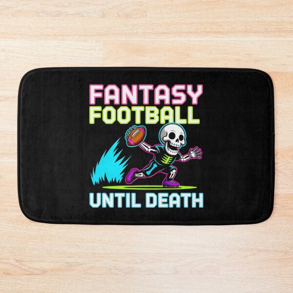 Item preview, Energetic Skeleton Football Illustration with Bold Cyan Glow designed and sold by SplashTastic.