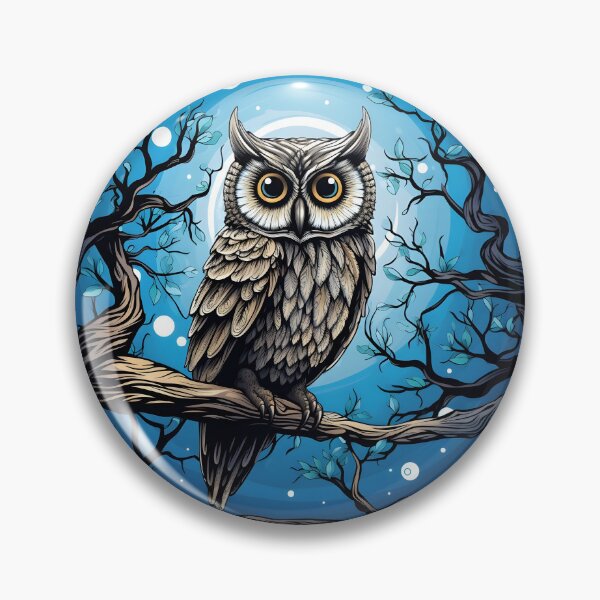 Item preview, Spooky Owl Halloween Art | Mysterious Nocturnal Bird  designed and sold by Ani-24.
