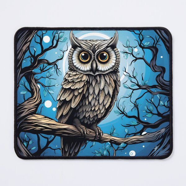 Item preview, Spooky Owl Halloween Art | Mysterious Nocturnal Bird designed and sold by Ani-24.