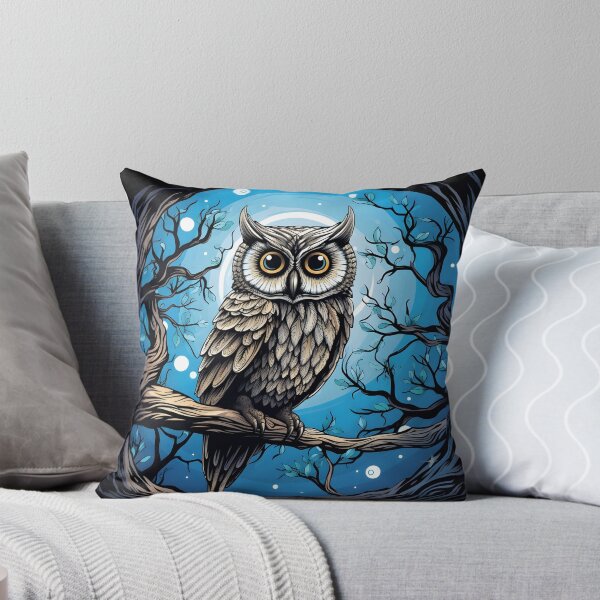 Item preview, Spooky Owl Halloween Art | Mysterious Nocturnal Bird  designed and sold by Ani-24.