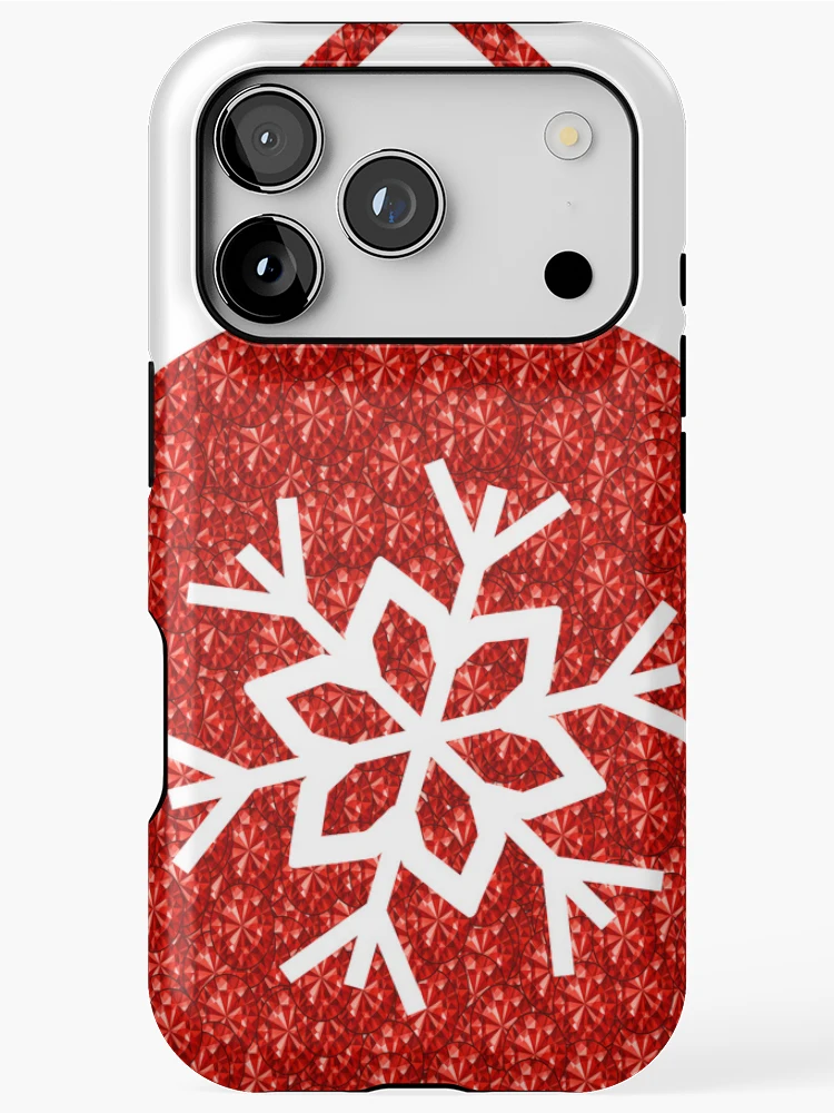 Thumbnail 1 of 4, iPhone Case, Red Rhinestone Tree designed and sold by TheIconSmith.
