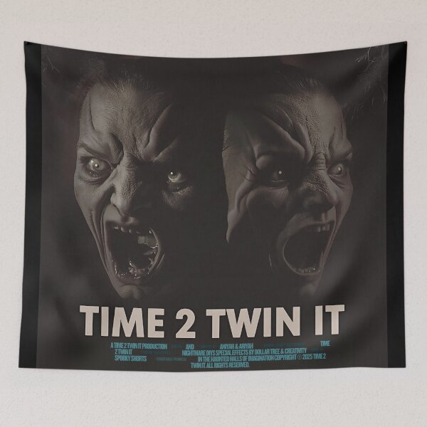 Artikelvorschau, Time 2 Twin It Gruseliges DIY-Shirt Vintage Horror und Halloween Bastel-T-Shirt | Time2TwinIt | Time 2 Twin It entworfen und verkauft von LAVegasVibes .