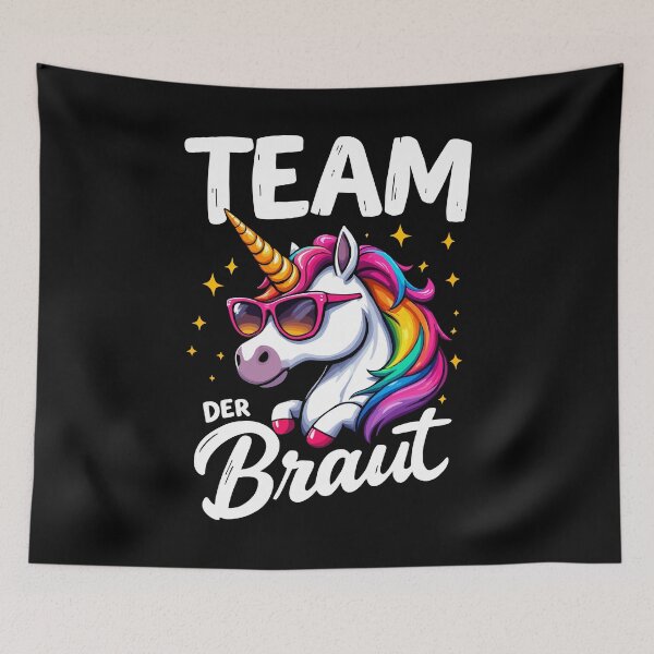 Item preview, Team Bride Unicorn Design Unicorn Wedding Humor designed and sold by Svenniibee.