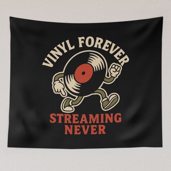 Item preview, Vinyl Forever Streaming Never Music Lovers designed and sold by LuminOrb.