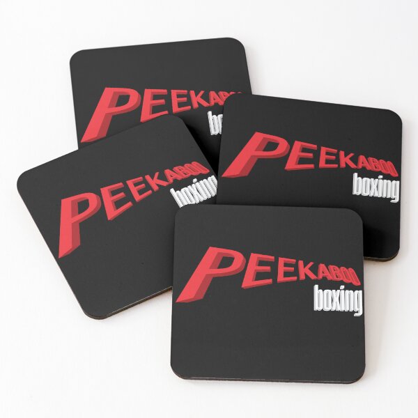 Item preview, Peekaboo Boxing – Bold 3D Typography Design for Fight Fans designed and sold by simpledarkwavewisdom.