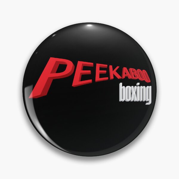 Item preview, Peekaboo Boxing – Bold 3D Typography Design for Fight Fans designed and sold by simpledarkwavewisdom.