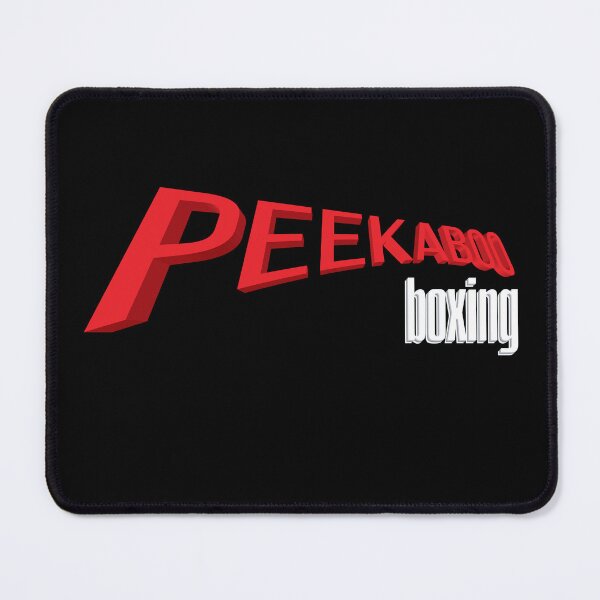 Item preview, Peekaboo Boxing – Bold 3D Typography Design for Fight Fans designed and sold by simpledarkwavewisdom.
