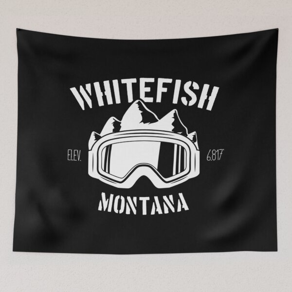 Item preview, Whitefish Ski Resort Montana Snowboard Goggles Classic 		 designed and sold by dedgnibhje44.