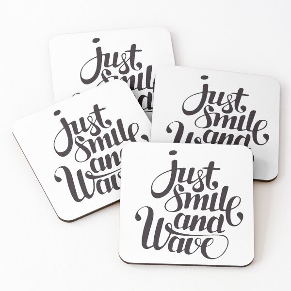 Item preview, Just Smile And Wave Black designed and sold by Myshtra.