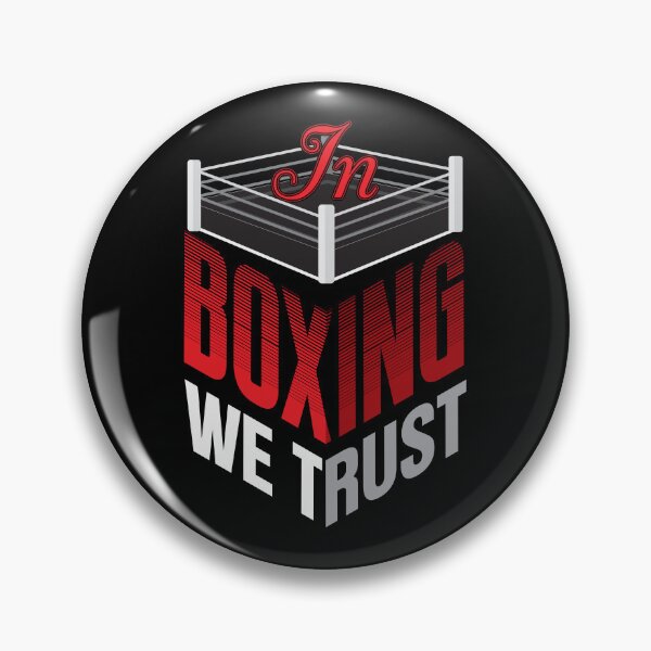 Item preview, In Boxing We Trust – Isometric Typography Design with Ring Icon designed and sold by simpledarkwavewisdom.