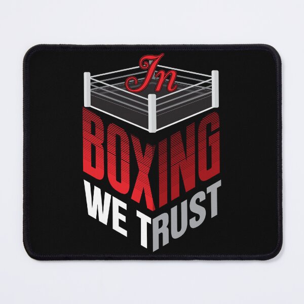 Item preview, In Boxing We Trust – Isometric Typography Design with Ring Icon designed and sold by simpledarkwavewisdom.