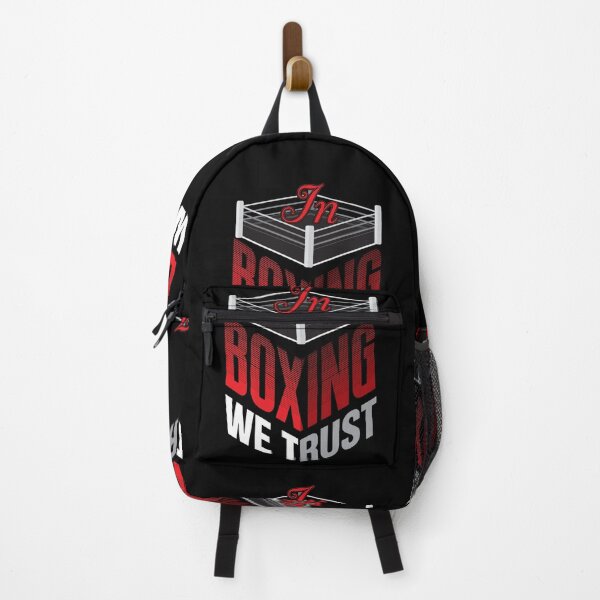 Item preview, In Boxing We Trust – Isometric Typography Design with Ring Icon designed and sold by simpledarkwavewisdom.