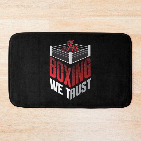 Item preview, In Boxing We Trust – Isometric Typography Design with Ring Icon designed and sold by simpledarkwavewisdom.
