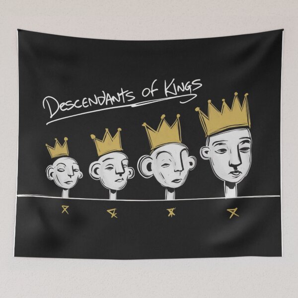Item preview, Descendants of Kings – Crowned Lineage with Golden Marks | Modern Royal Artwork designed and sold by WildStroke.