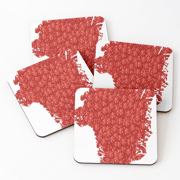 Item preview, Red Rhinestone Greenland designed and sold by TheIconSmith.