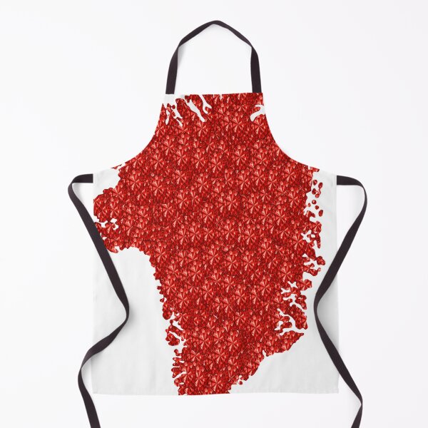 Item preview, Red Rhinestone Greenland designed and sold by TheIconSmith.