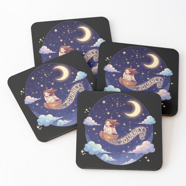 Item preview, Starlight Journey: Dreamy Night Sky Adventure Illustration designed and sold by designwiss.