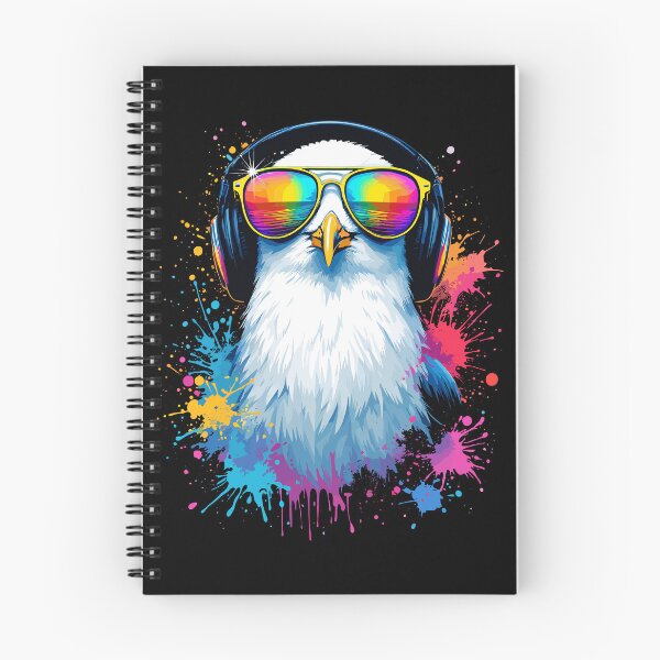 Item preview, Neon Seagull With Sunglasses And Headphones Graffiti designed and sold by Svenniibee.