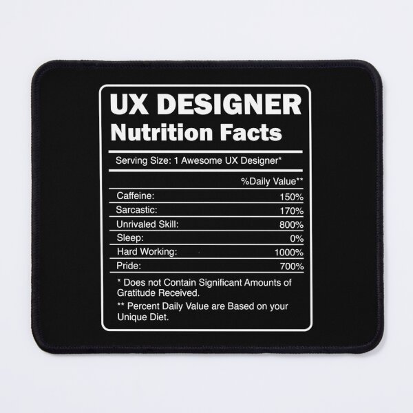 Item preview, Ux Designer Nutritional Facts Art  	 designed and sold by qiuhqswrck57.