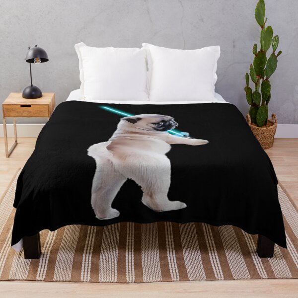 Item preview, Pug with Lightsaber  	 designed and sold by mhvjhxxsod65.
