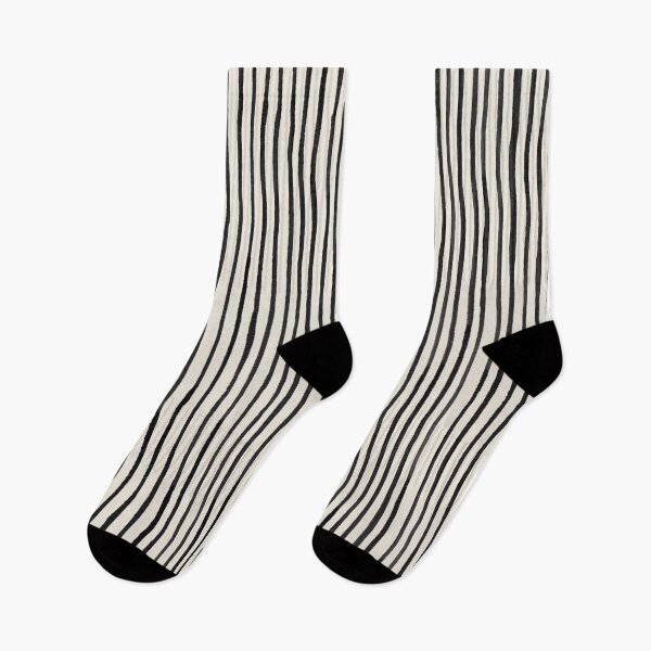 Item preview, Very Fine Vertical Lines in Black and Light Cream Watercolor  designed and sold by studioanalog.