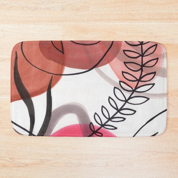 Item preview, Boho Art Watercolor Shapes Leaves Branches  designed and sold by Irina Sztukowski.