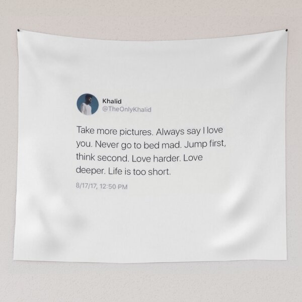 Item preview, Life Is Too Short Tapestry 	 designed and sold by vquvvsuvxz98.