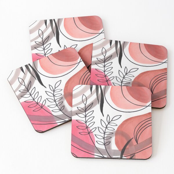 Item preview, Art Boho Watercolor Shapes Leaves Branches  designed and sold by Irina Sztukowski.