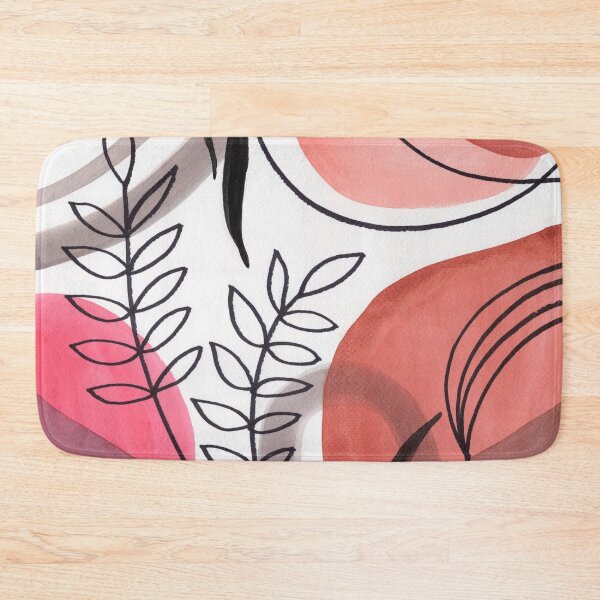 Item preview, Art Boho Watercolor Shapes Leaves Branches  designed and sold by Irina Sztukowski.