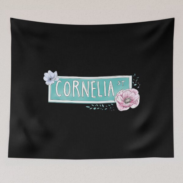 Item preview, Watercolor Floral Cornelia Street Sign  NYC Palette  	 designed and sold by cjbpooxzmm0.