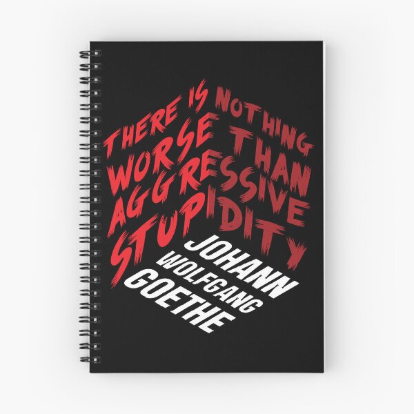 Item preview, Goethe's quote about aggressive stupidity designed and sold by simpledarkwavewisdom.