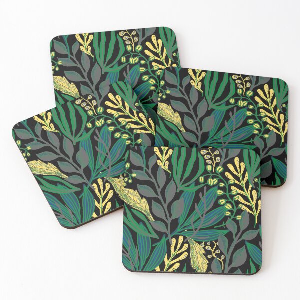 Item preview, Dark Leaves Pattern designed and sold by Jeallan Designs.