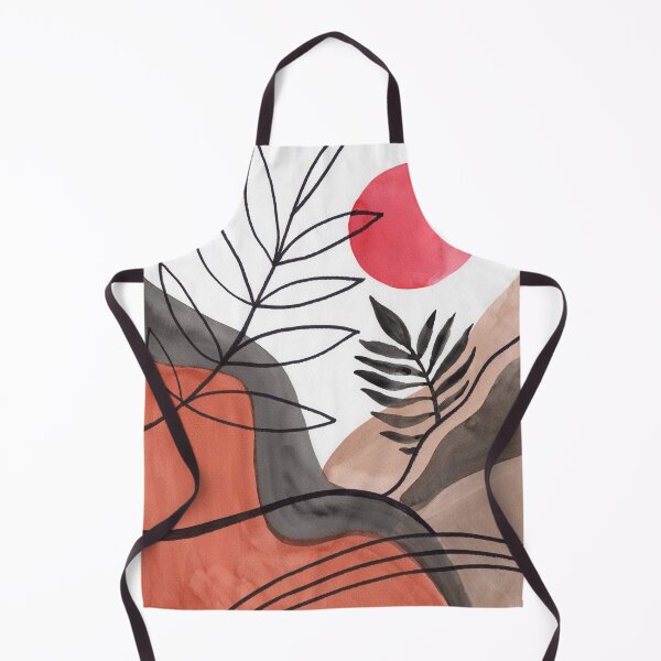 Item preview, Art Boho Watercolor Shapes Leaves Branches Sun designed and sold by Irina Sztukowski.