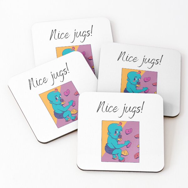 Item preview, Nice Jugs!  Funny Climbingbouldering Pun 	 	 designed and sold by yyqmnxkhs63.