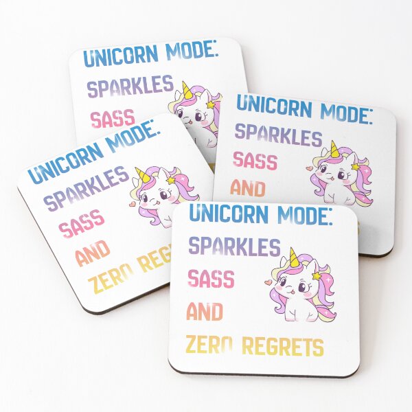 Item preview, Unicorn Mode Activated Sparkle and Sass Attitude Shirt designed and sold by Moyeri.