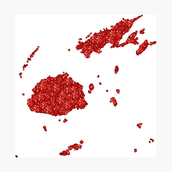 Item preview, Red Rhinestone Fiji designed and sold by TheIconSmith.